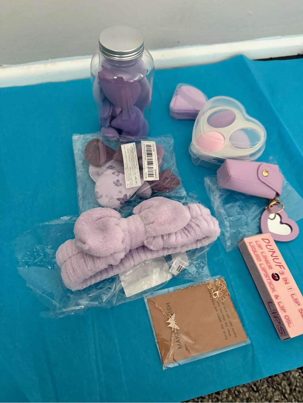 Lavender Spa Headband & Beauty Accessories Set